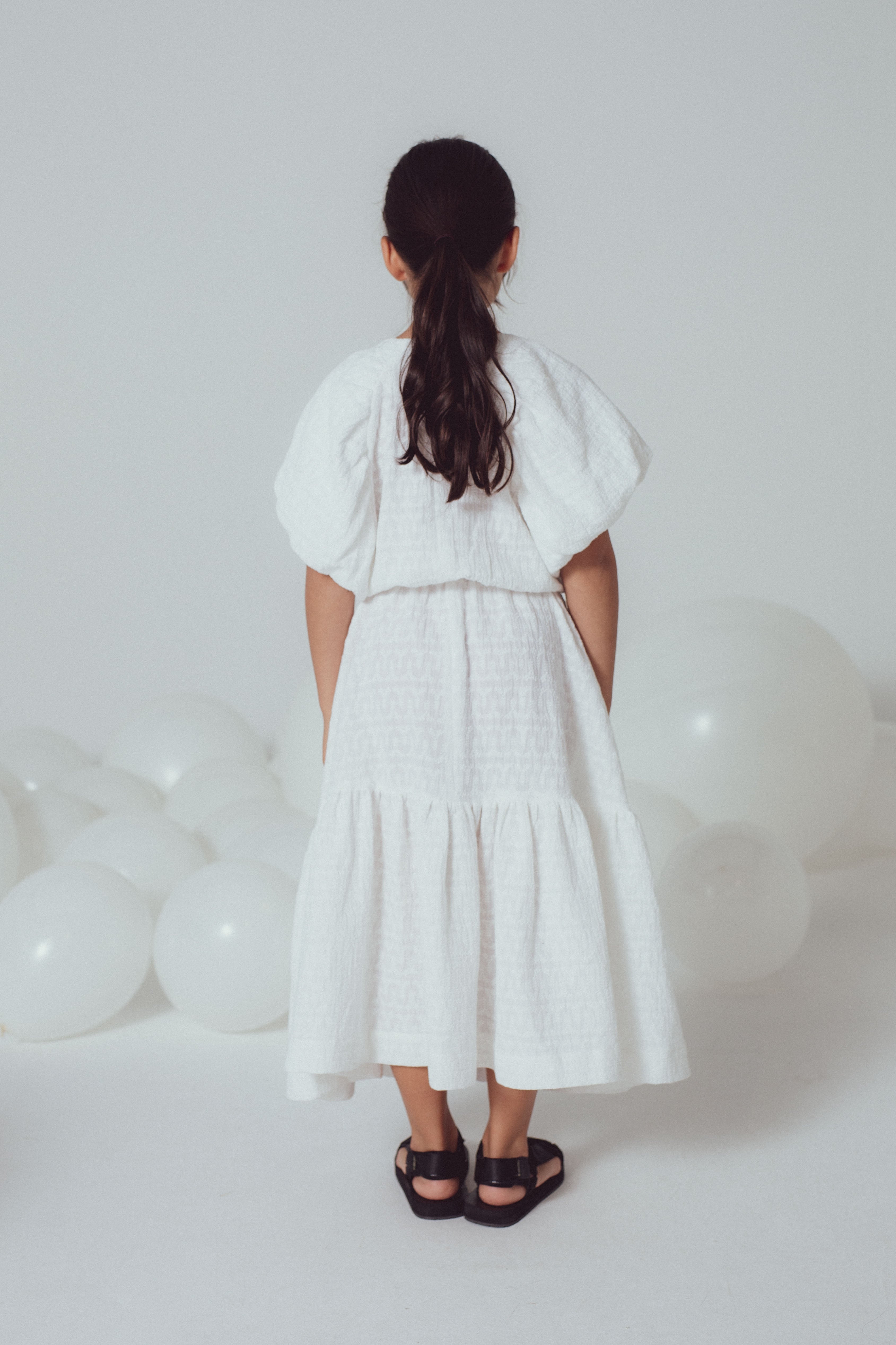 Unlabel White Embroidery Paige Dress