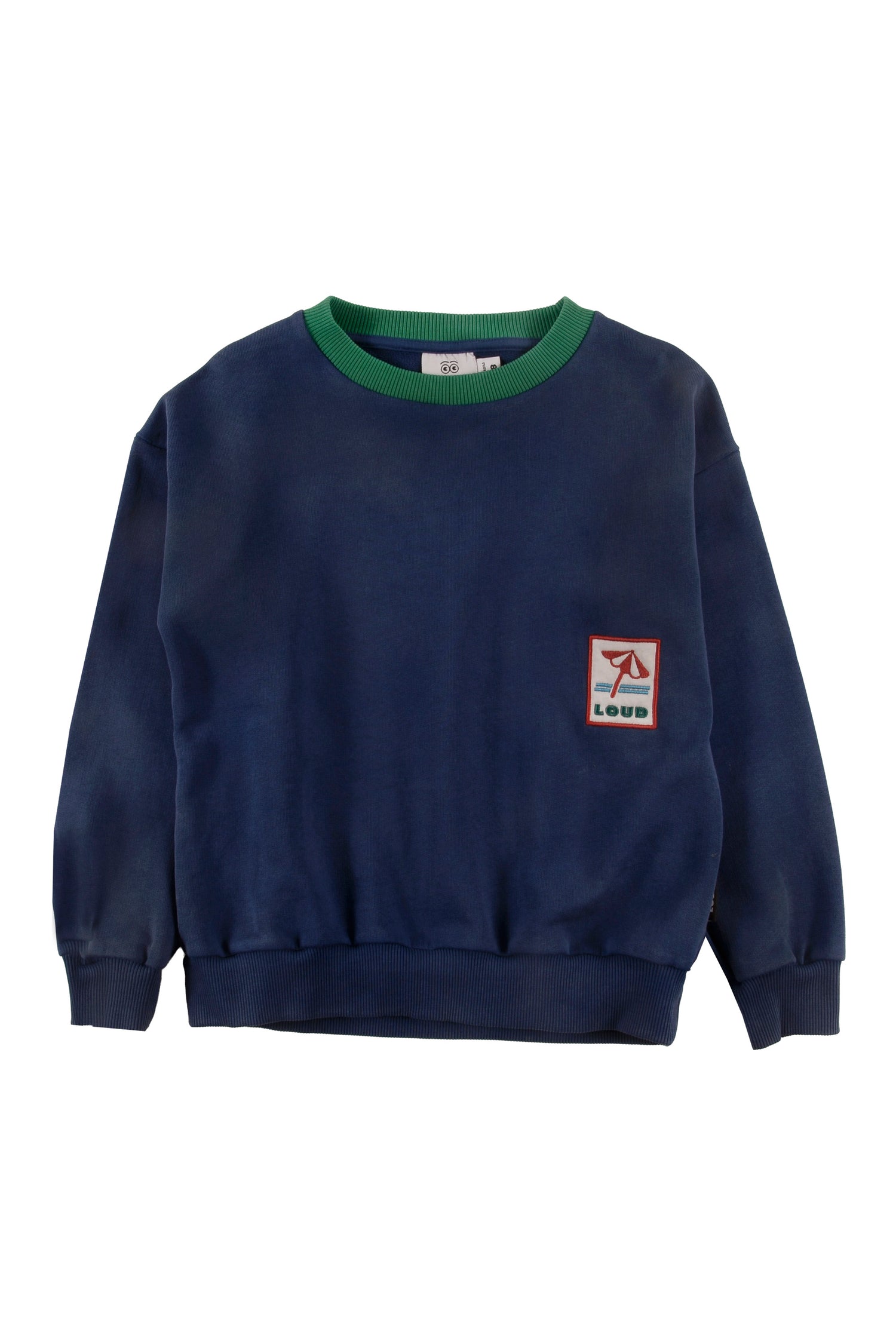 Loud Contrast Ribbed Neck Sweater