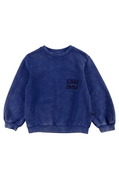 Loud Apparel Washed Blue Sound Sweatshirt