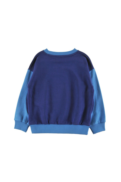 Loud Sleigh Green Navy Sweater
