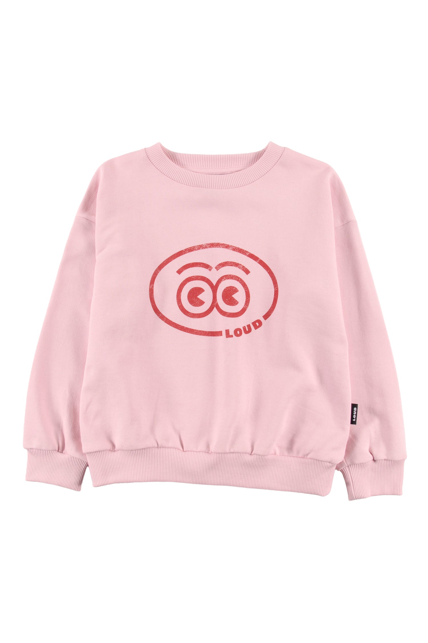 Loud Eyes Pink Logo Sweater