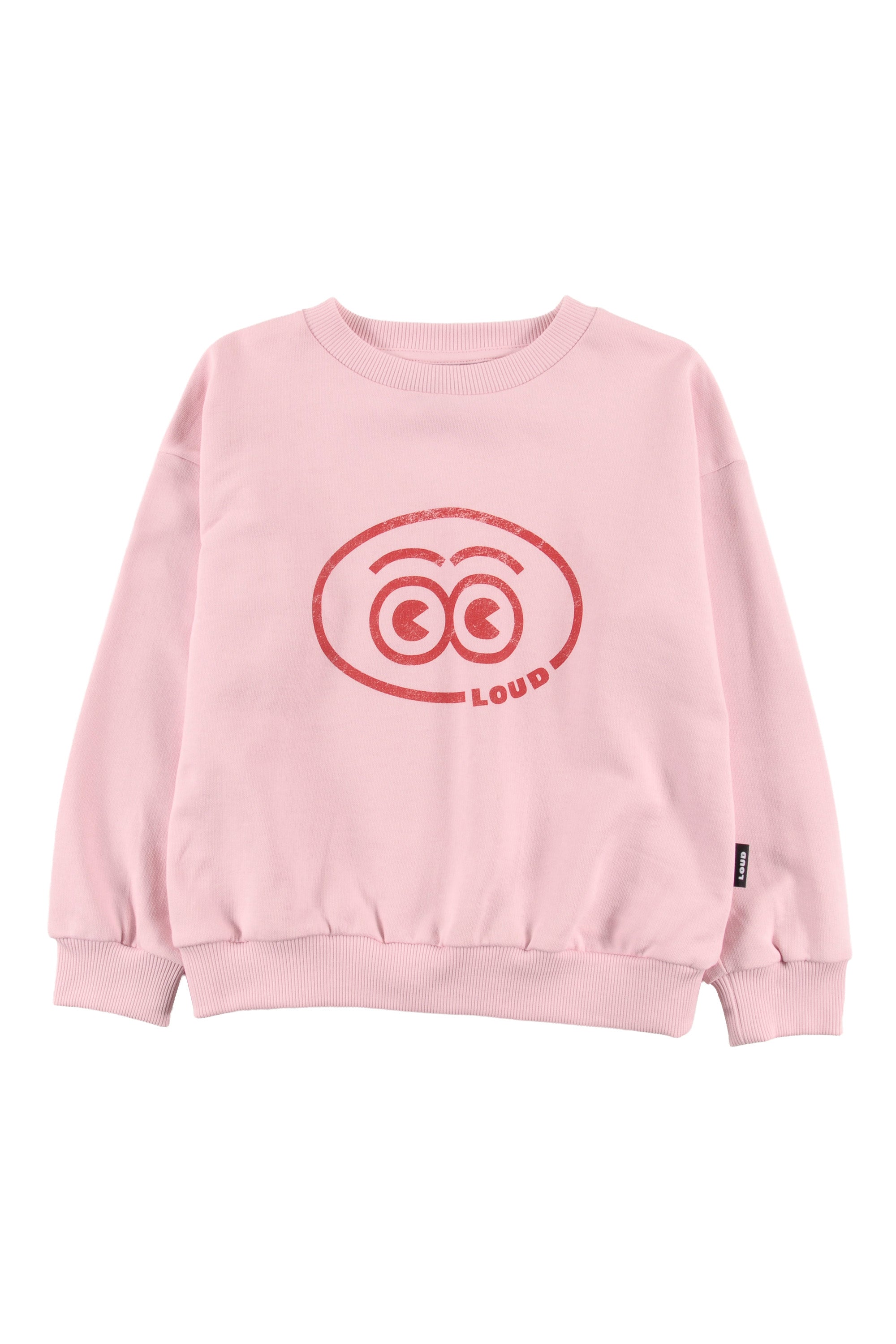 Loud Eyes Pink Logo Sweater