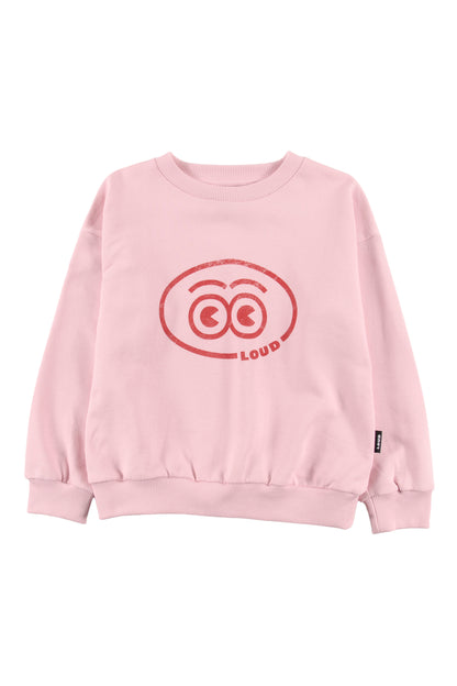 Loud Eyes Pink Logo Sweater