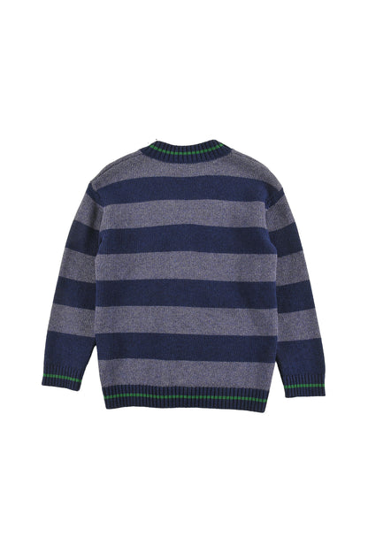 Loud Gstaad Navy Stripe Cardigan