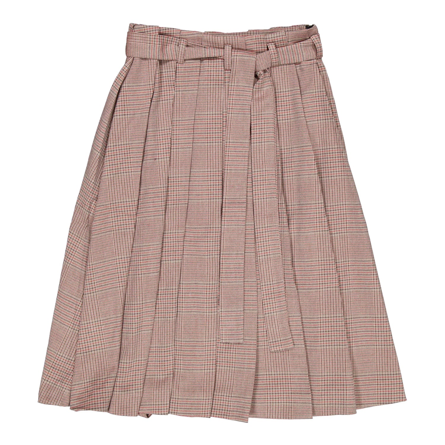 Unlabel Sand/Red Checks Pale Skirt
