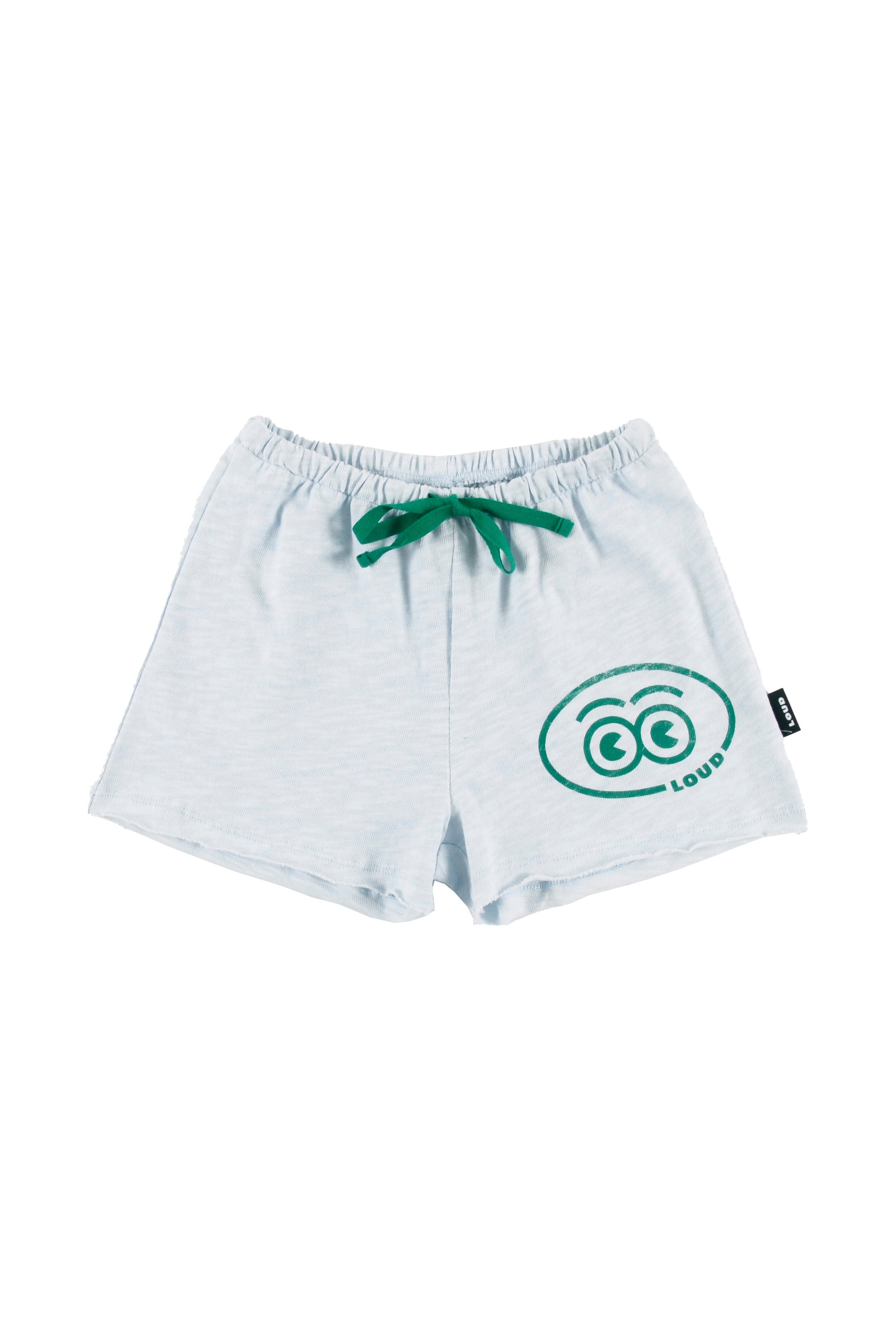 Loud Eyes Blue Logo Shorts