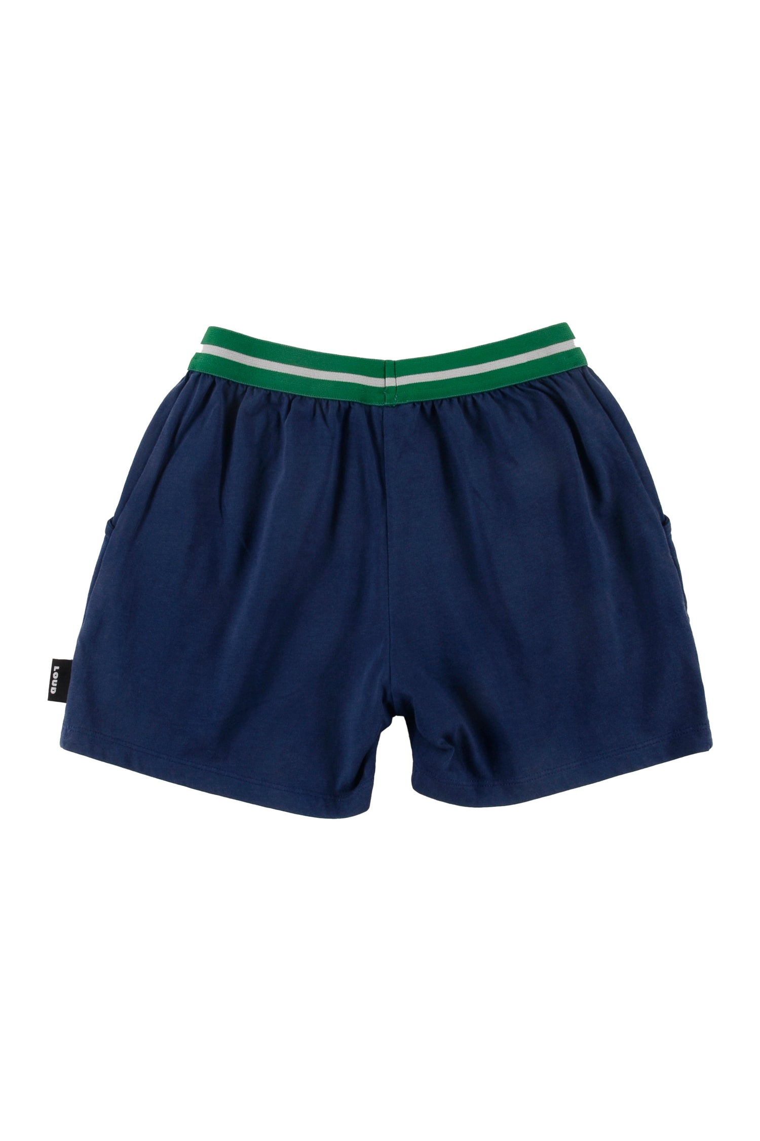 Loud Stripe Elastic Waist Shorts