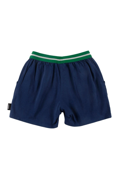 Loud Stripe Elastic Waist Shorts