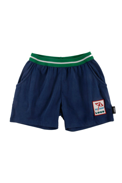 Loud Stripe Elastic Waist Shorts
