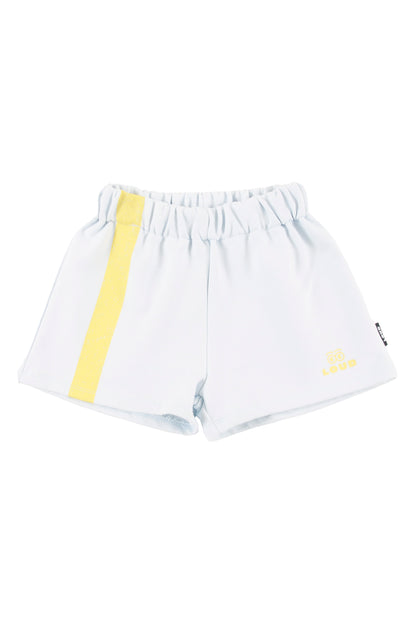 Loud Contrast Print Stripes Shorts