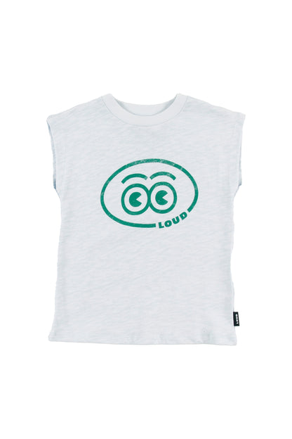 Loud Eyes Blue Logo T-Shirt