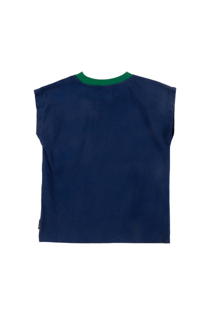 Loud Contrast Binding Neck T-Shirt