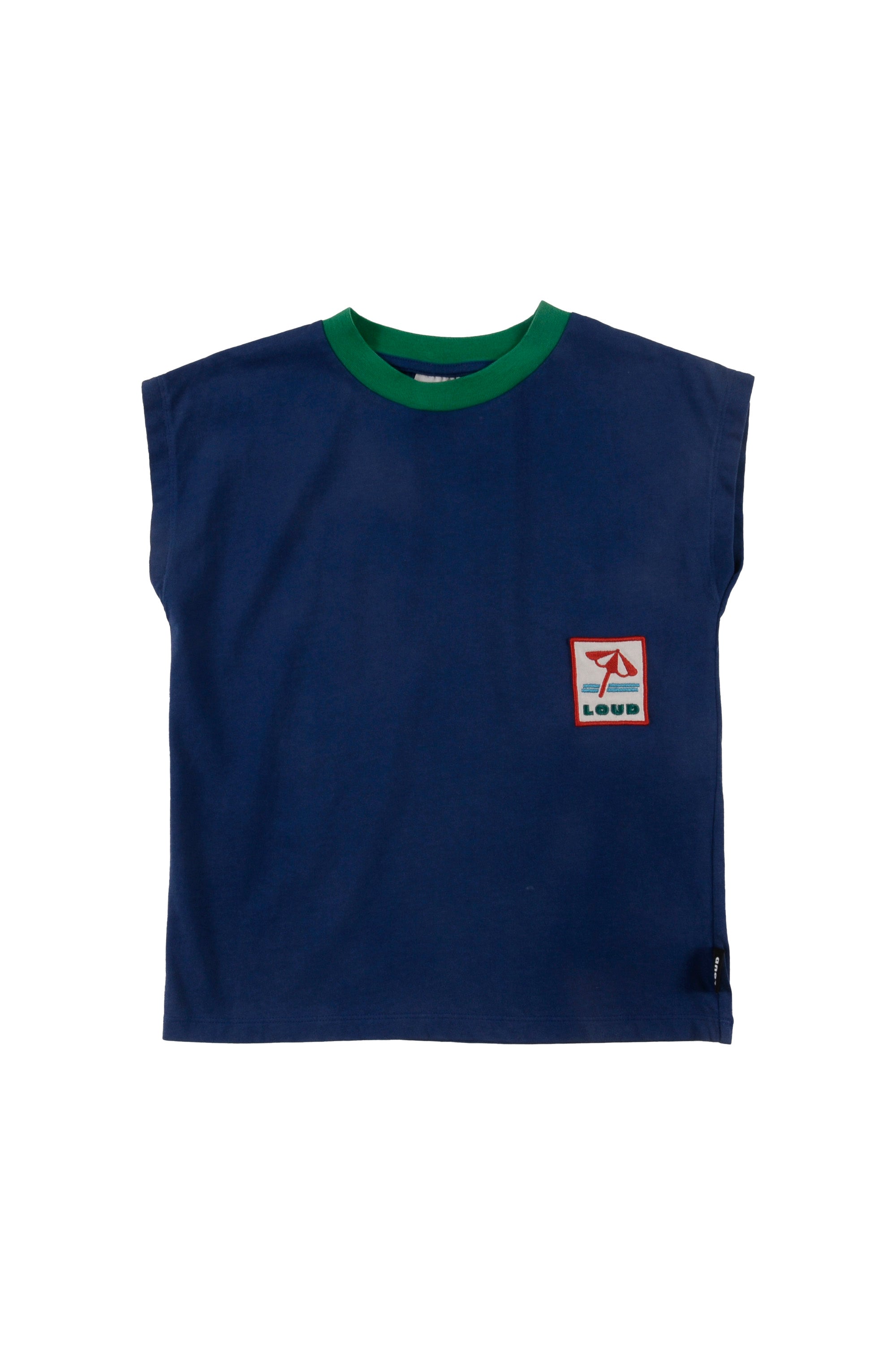 Loud Contrast Binding Neck T-Shirt