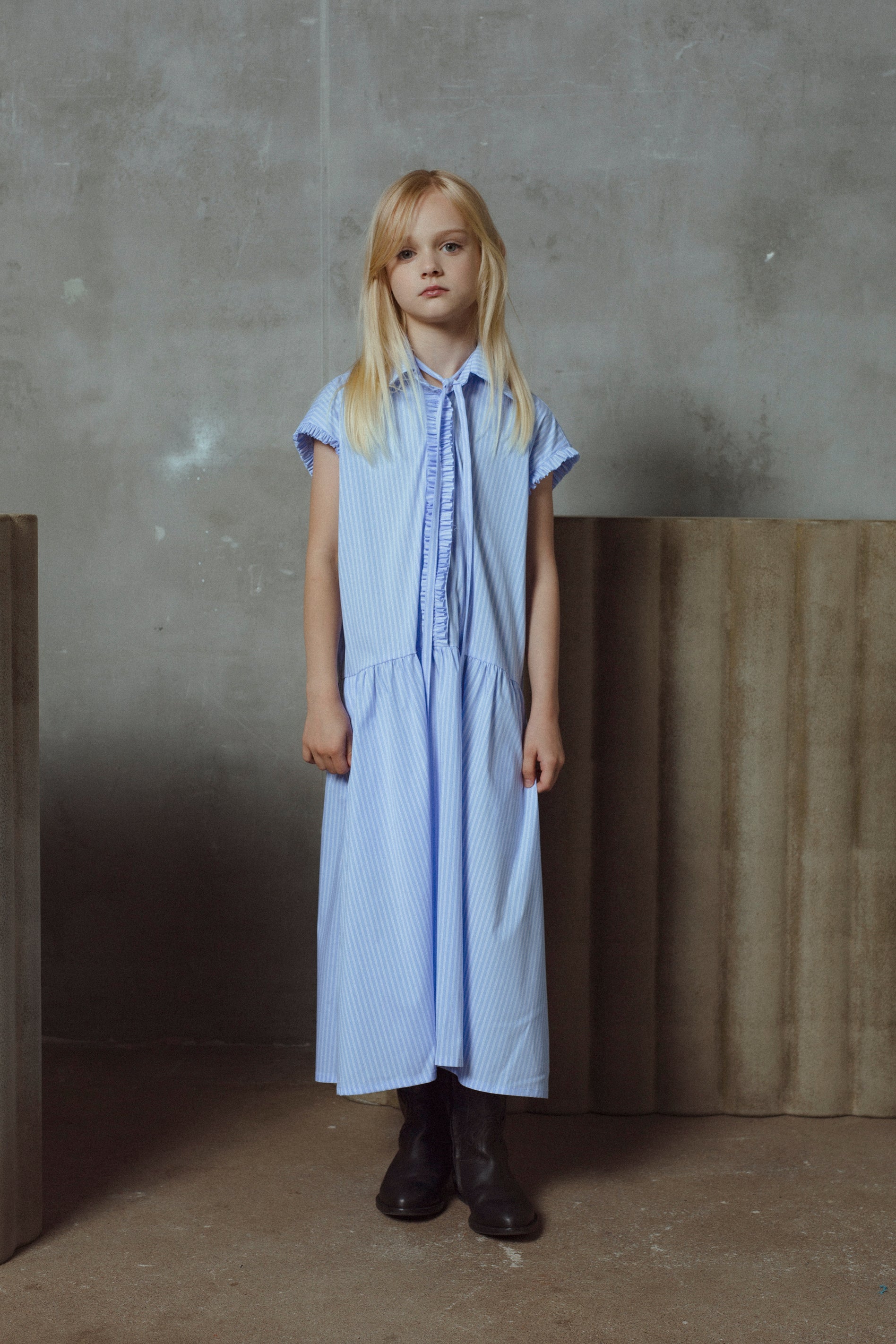 Unlabel Baby Blue Stripes Dress