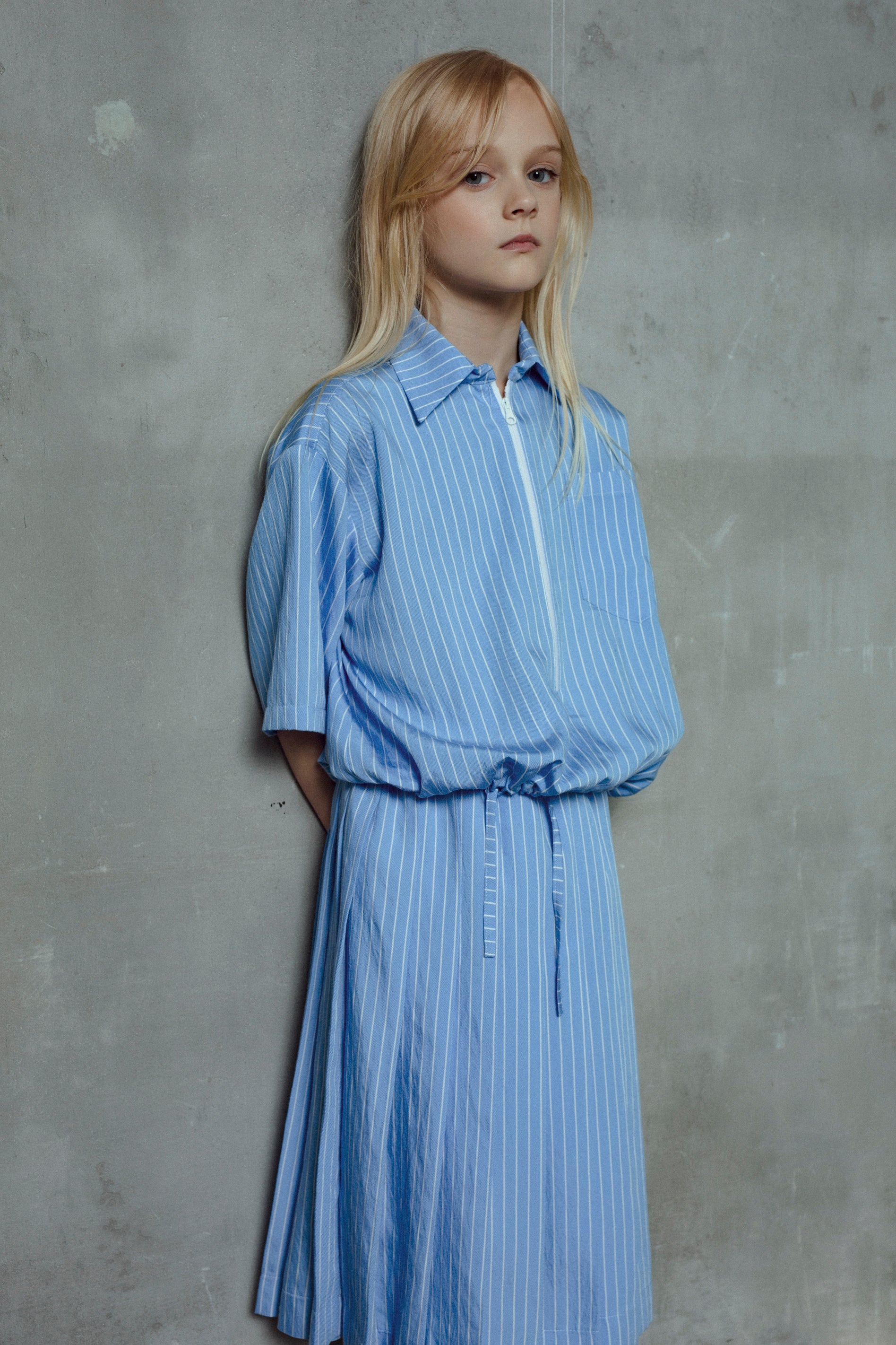 Unlabel Sky Blue Satin Shirt