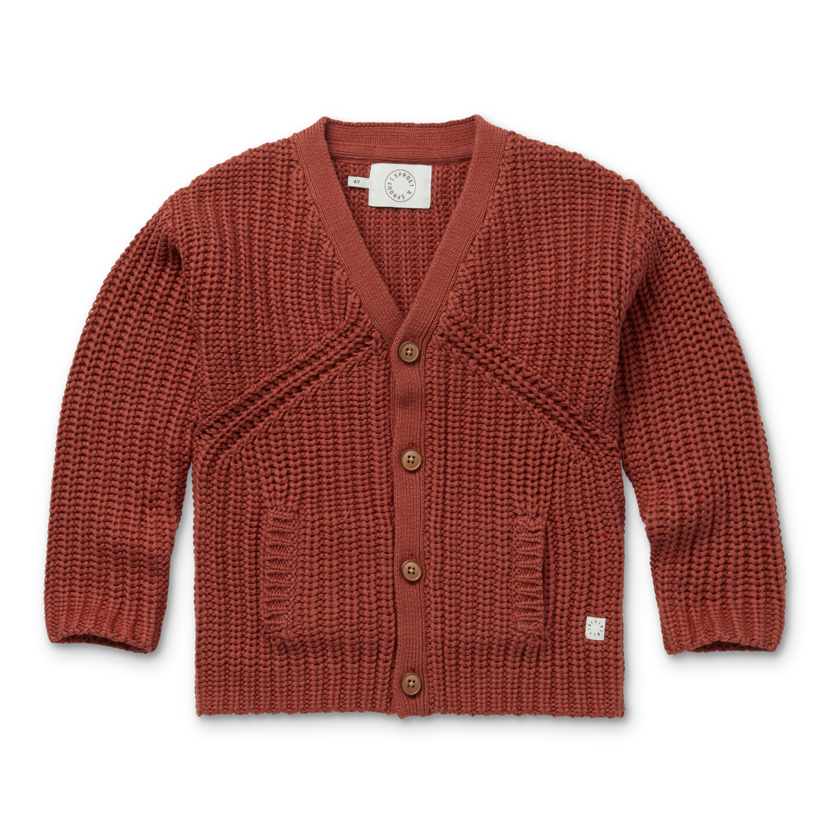 Sproet and Sprout Barn Red Knit Cardigan