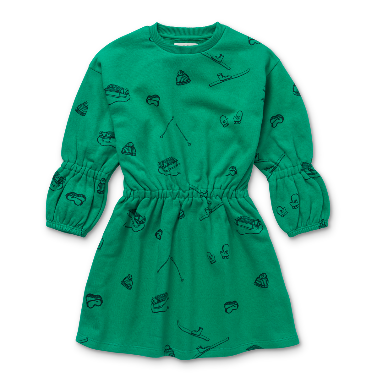 Sproet and Sprout Teal Ski Print Sweatdress
