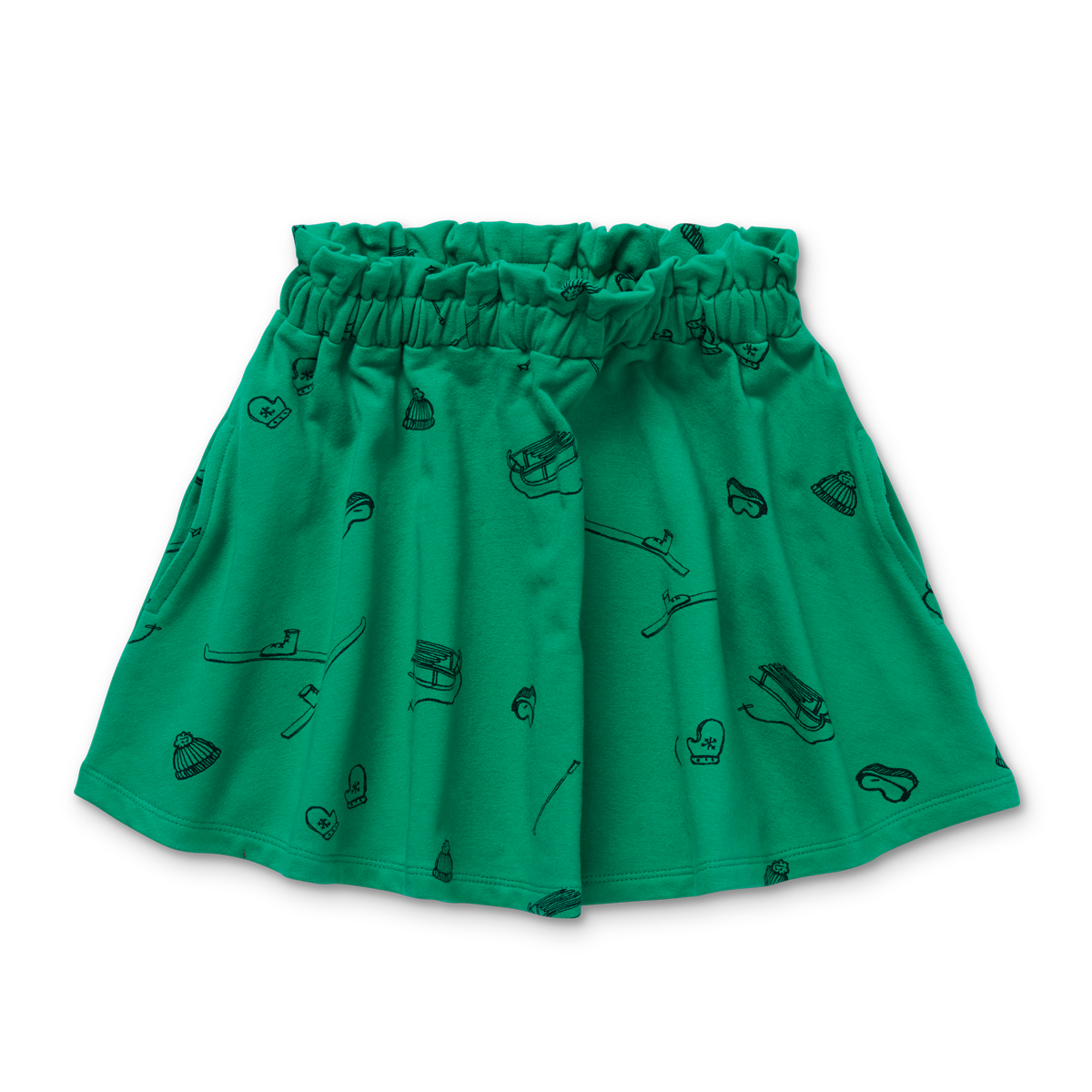 Sproet and Sprout Teal Ski Print Skirt