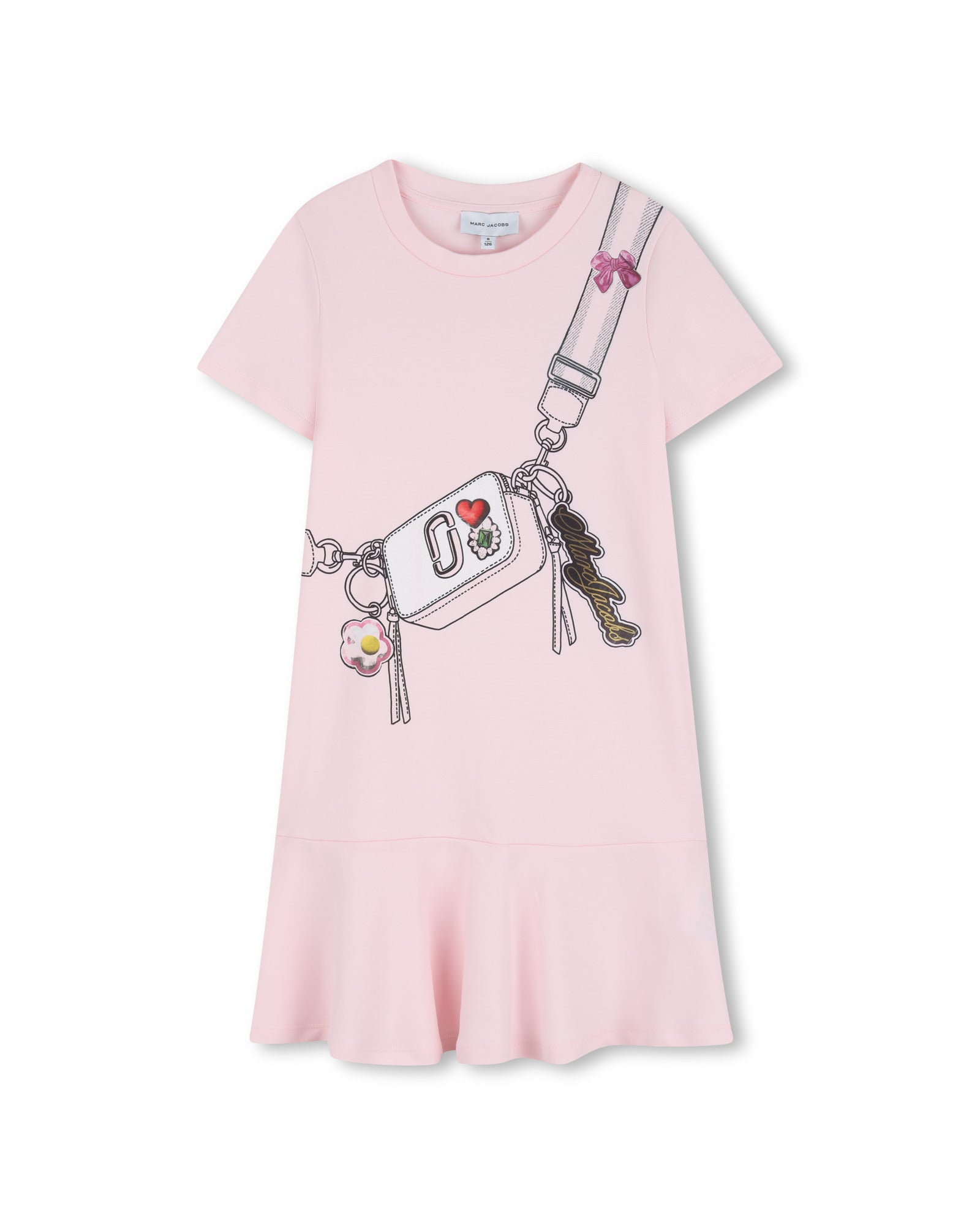 Little Marc Jacobs Pink Cotton Interlock Dress