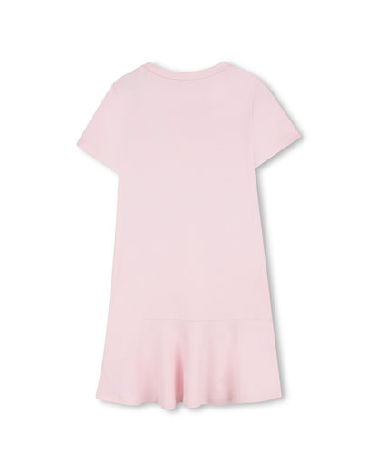 Little Marc Jacobs Pink Cotton Interlock Dress