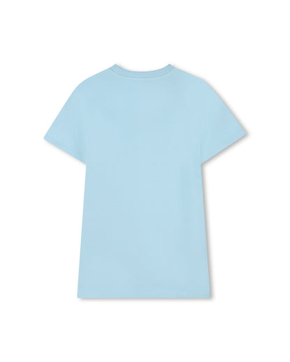 Little Marc Jacobs Pale Blue Cotton French Terry Dress