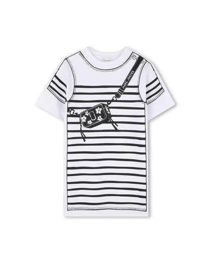 Little Marc Jacobs White Cotton Interlock Dress