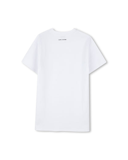 Little Marc Jacobs White Cotton Interlock Dress