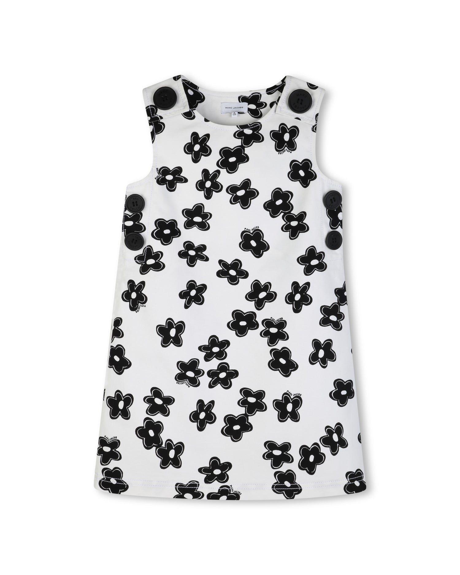 Little Marc Jacobs Ivory Sleeveless Trapeze Dress