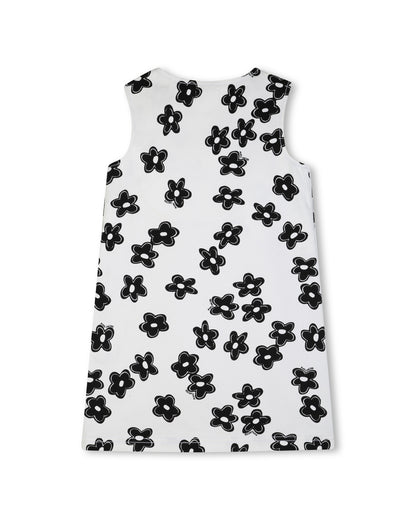 Little Marc Jacobs Ivory Sleeveless Trapeze Dress