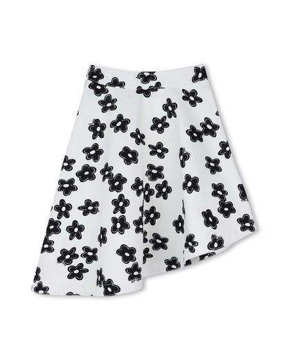 Little Marc Jacobs Ivory Asymetrical Skirt in Cotton Drill