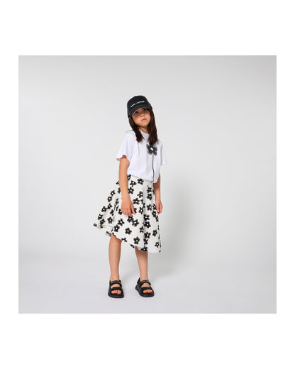 Little Marc Jacobs Ivory Asymetrical Skirt in Cotton Drill