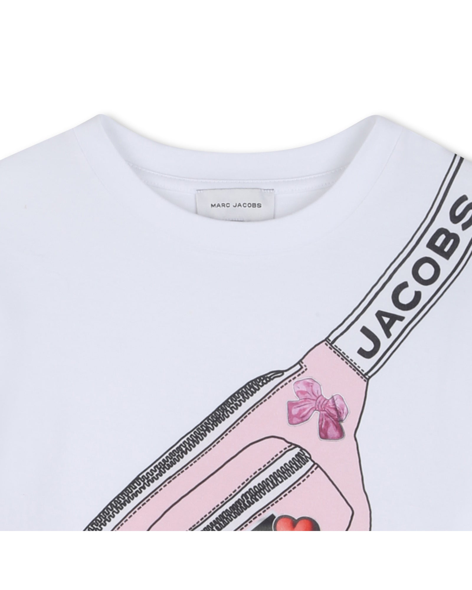 Little Marc Jacobs White Cotton Interlock Short Sleeve T-Shirt