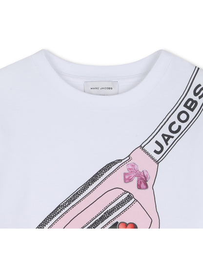 Little Marc Jacobs White Cotton Interlock Short Sleeve T-Shirt