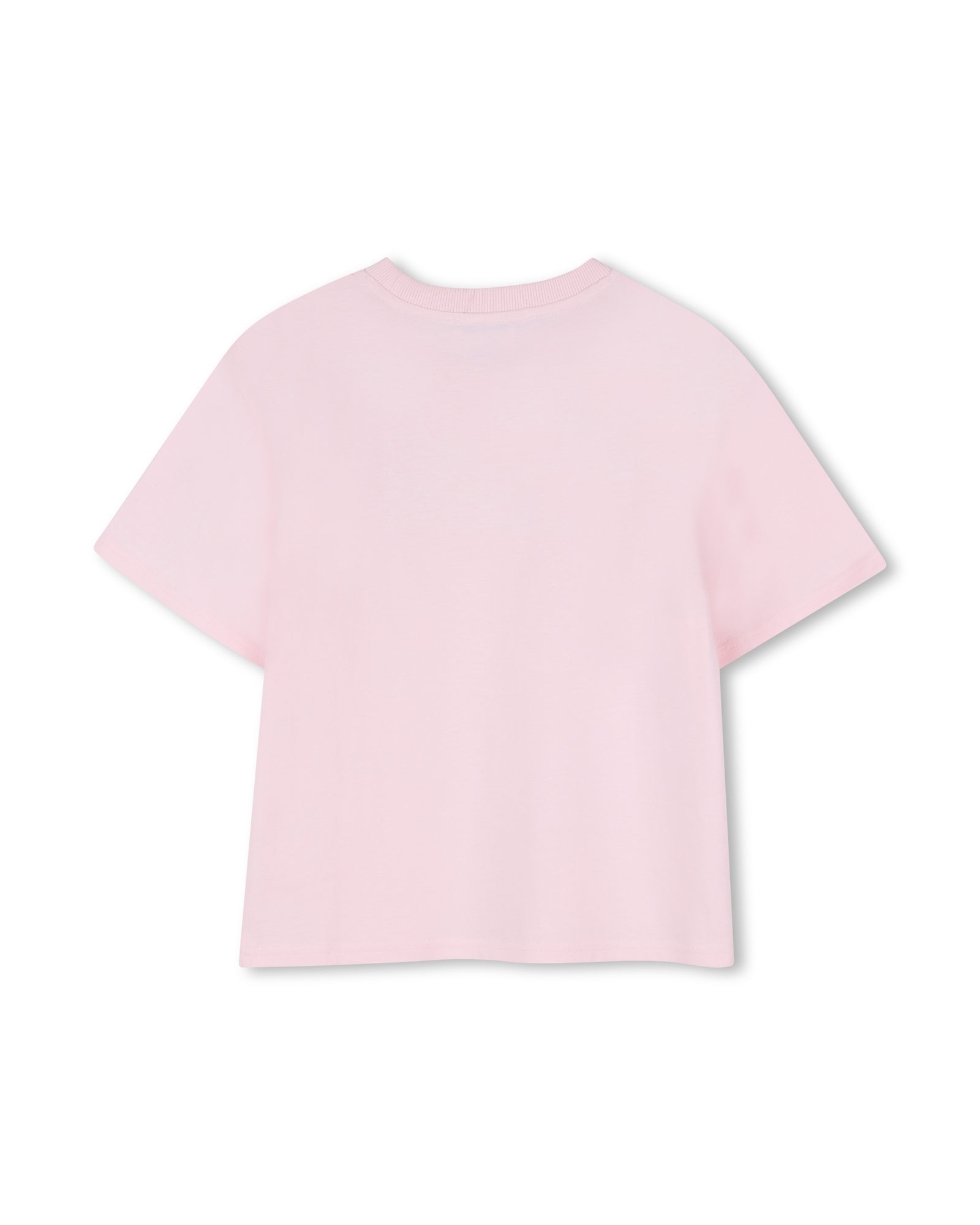 Little Marc Jacobs Pink Round Neck Cotton Jersey T-Shirt