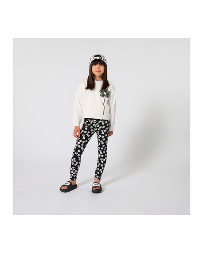Little Marc Jacobs Ivory Short White Cotton Fleece Sweatshirt