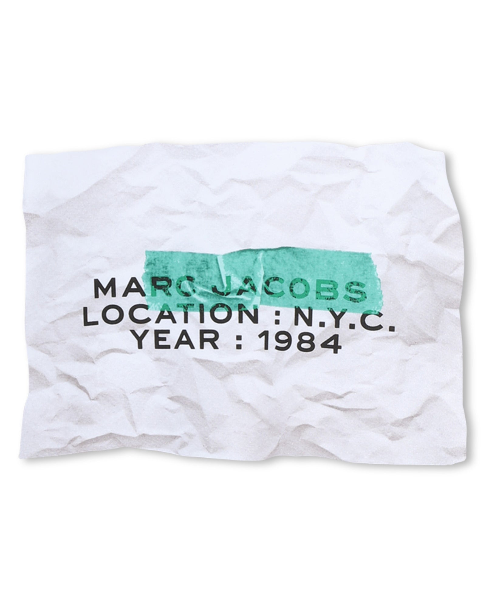 Little Marc Jacobs Green White T-Shirt in Cotton Jersey