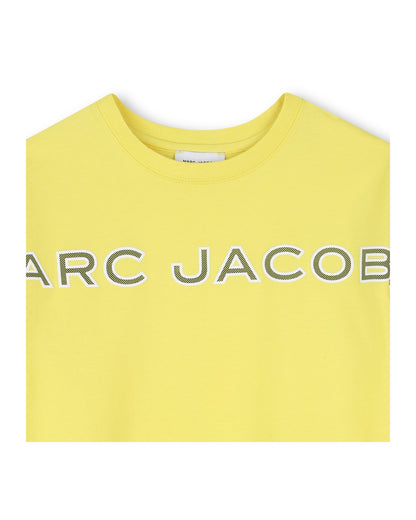 Little Marc Jacobs Yellow T-Shirt in Cotton Jersey