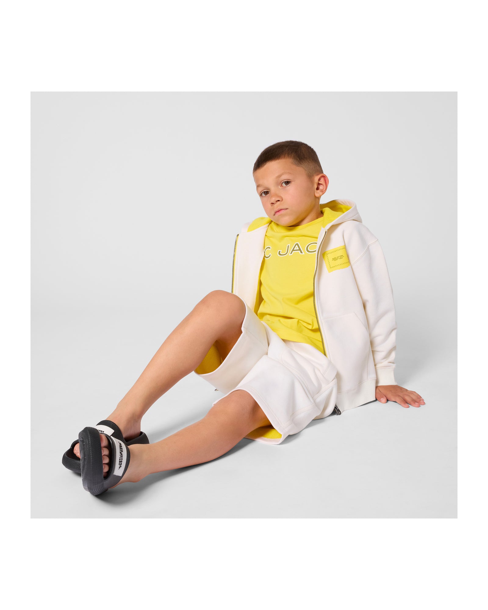 Little Marc Jacobs Yellow T-Shirt in Cotton Jersey