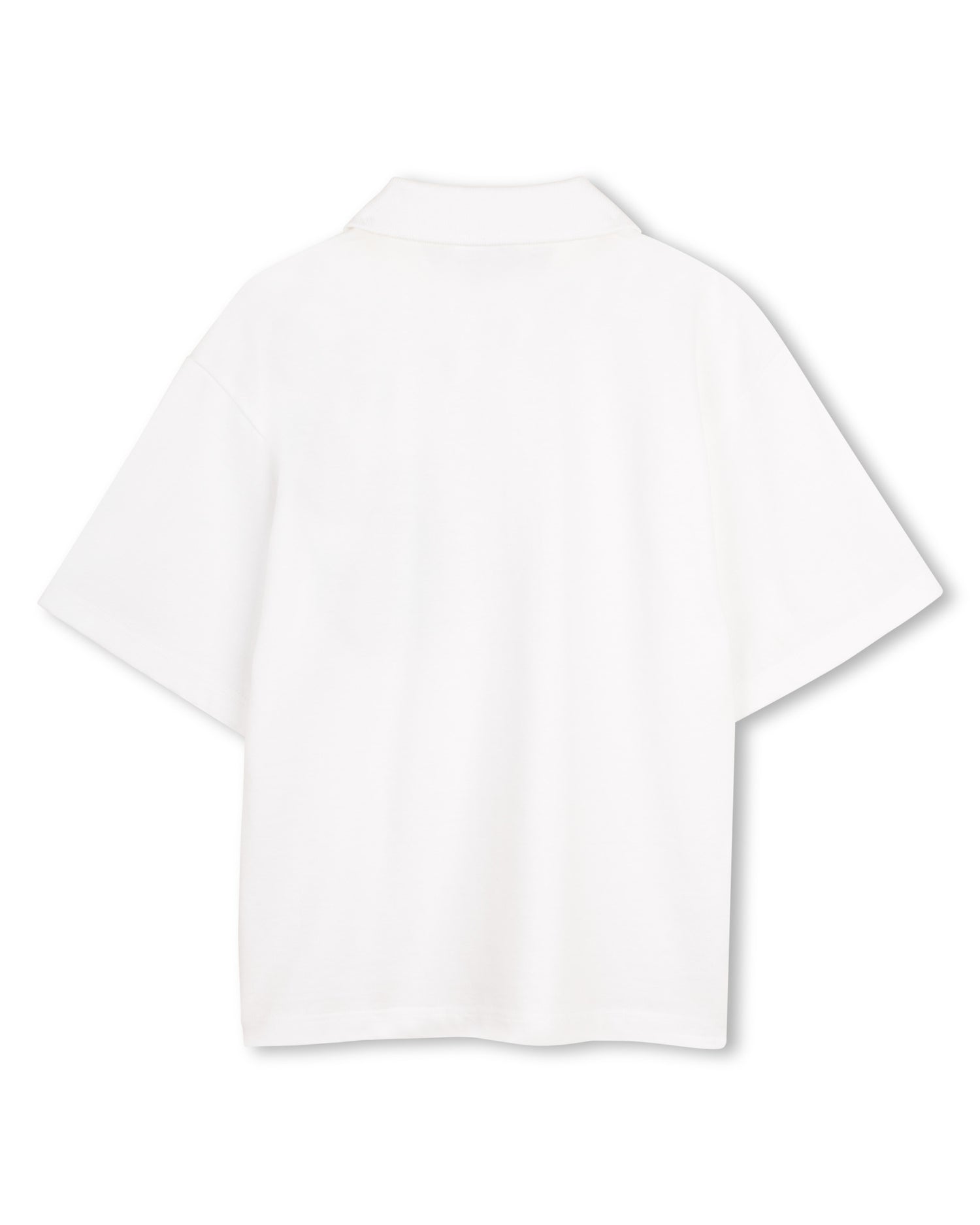 Little Marc Jacobs White Heavy Cotton Jersey Polo Shirt