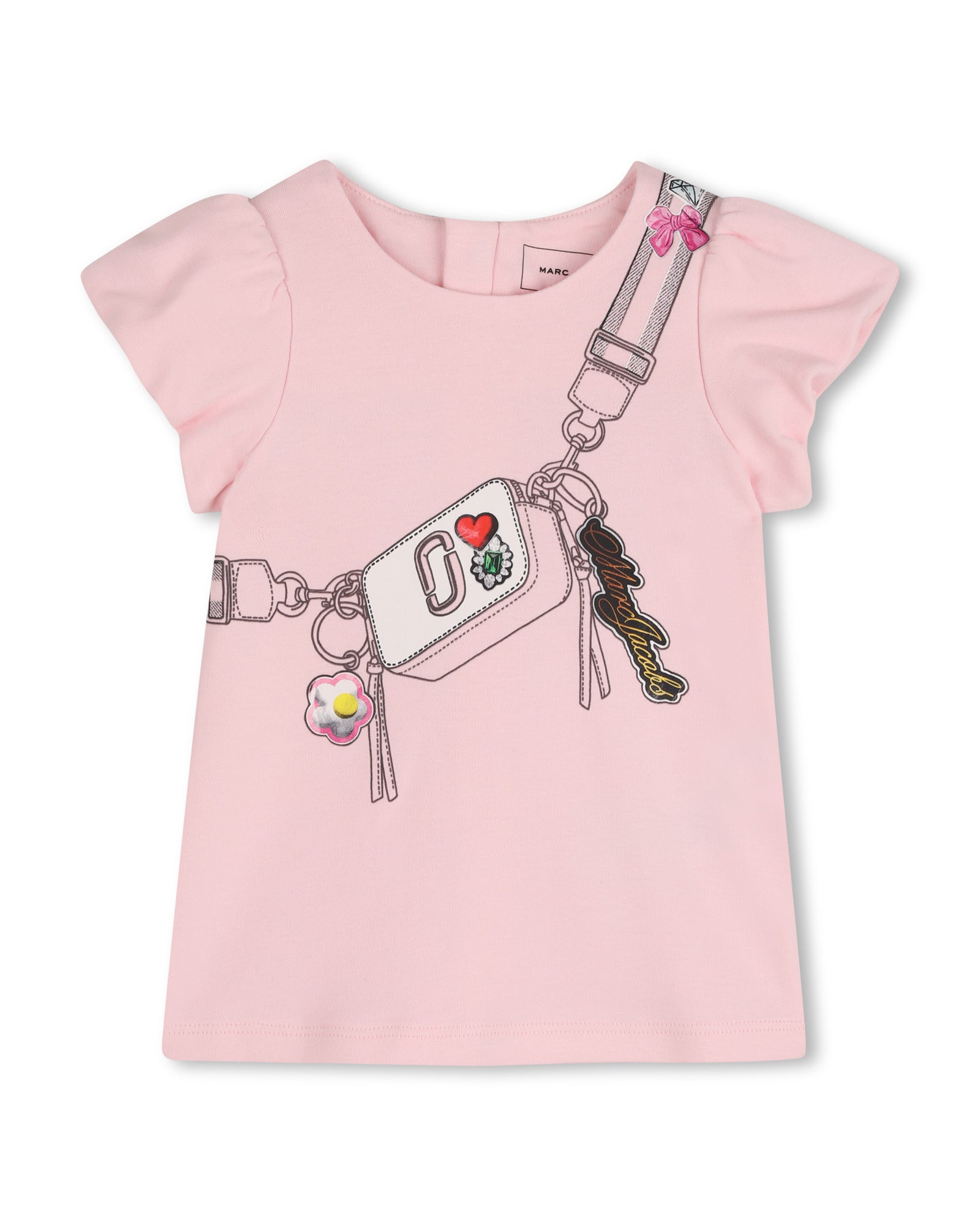 Little Marc Jacobs Pink Dress in Interlock Cotton