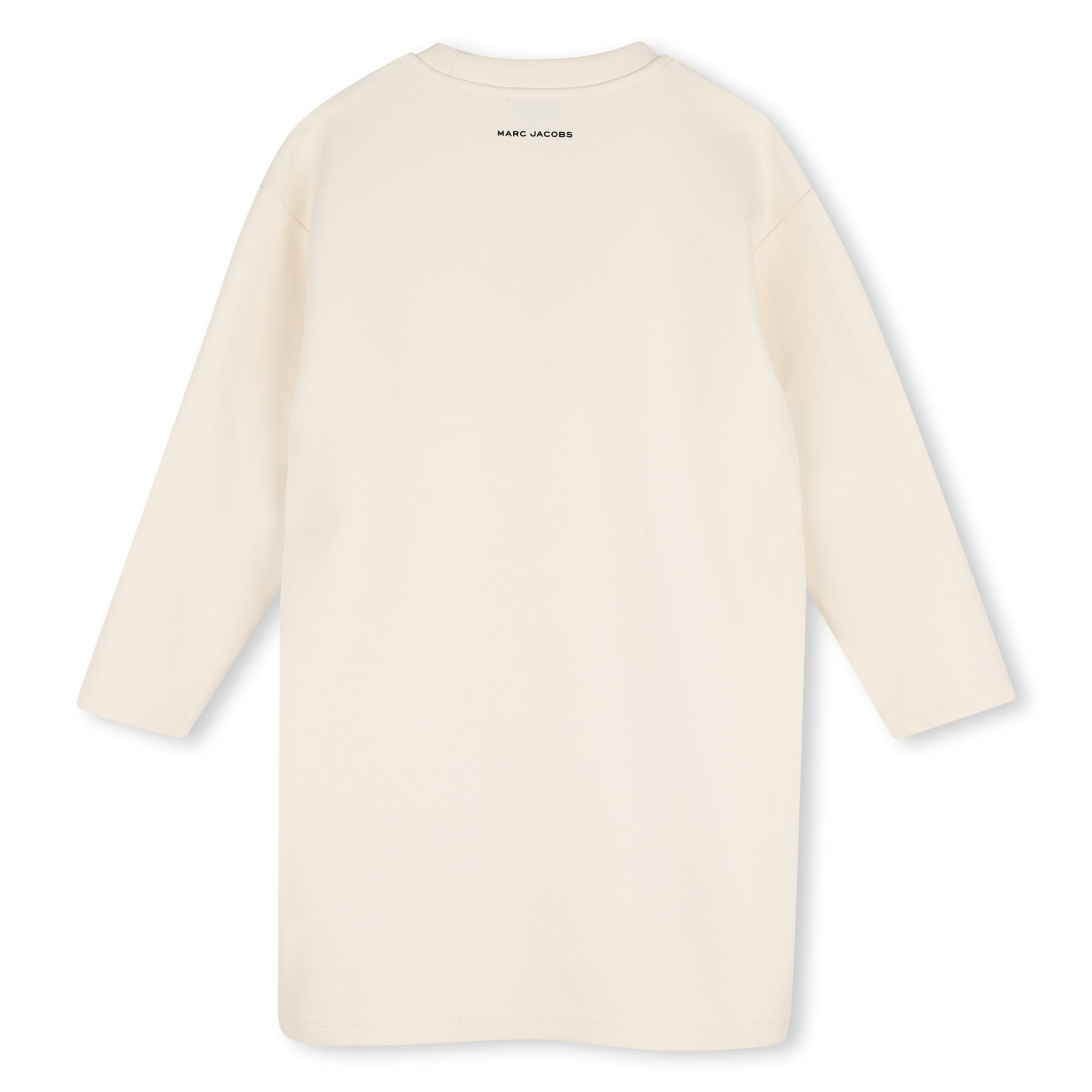 Little Marc Jacobs Girls Ivory Long Sleeved Dress