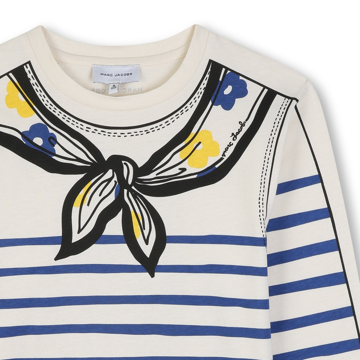 Little Marc Jacobs Girls Ivory Long Sleeve T-Shirt