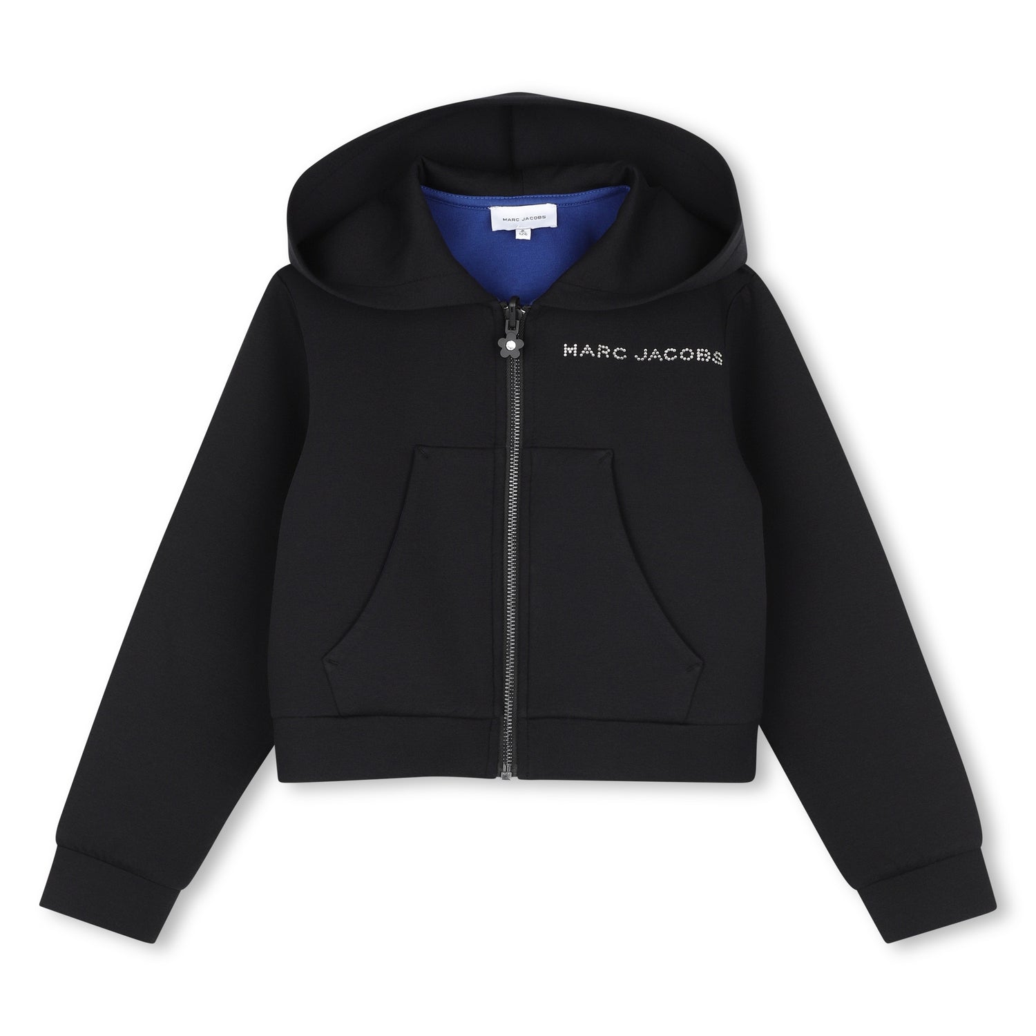 Little Marc Jacobs Girls Black Hooded Cardigan