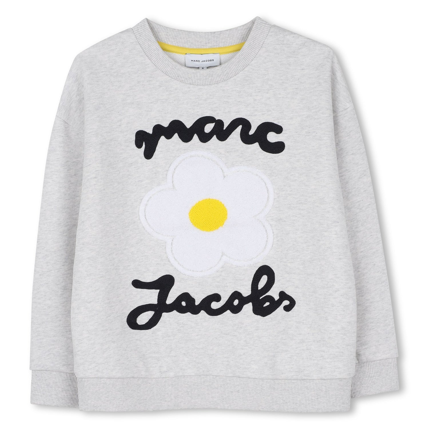 Little Marc Jacobs Girls Light Heather Gray Sweatshirt