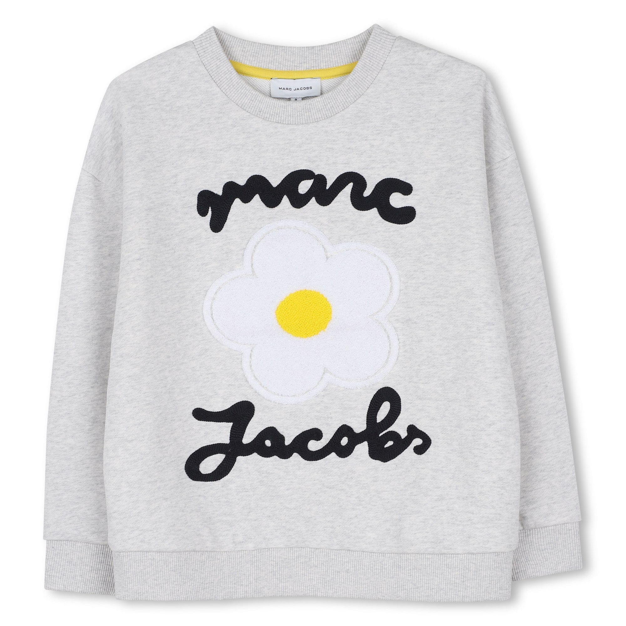Little Marc Jacobs Girls Light Heather Gray Sweatshirt
