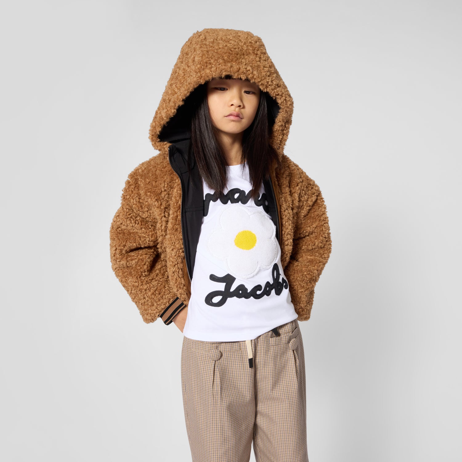 Little Marc Jacobs Girls Sand Coat