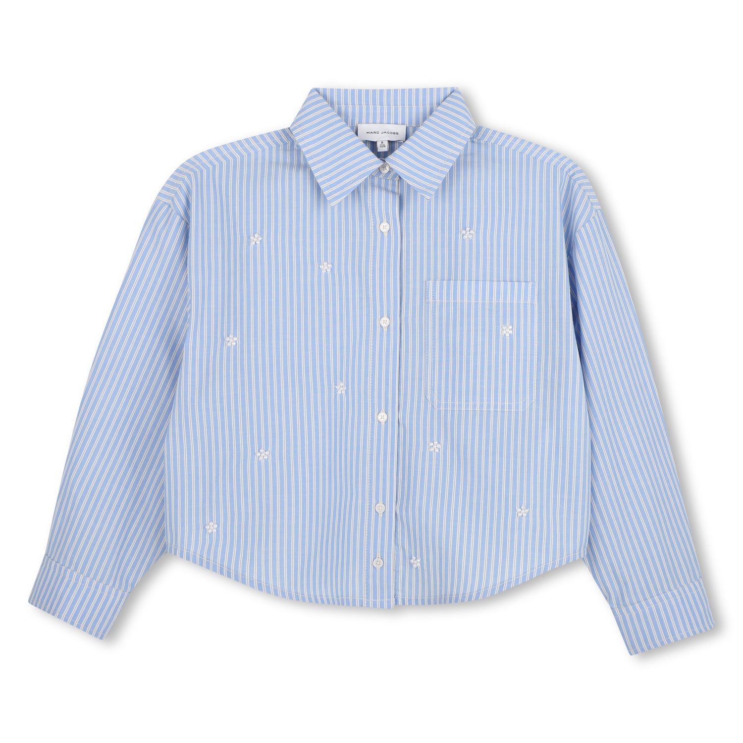 Little Marc Jacobs Girls Pale Blue Shirt