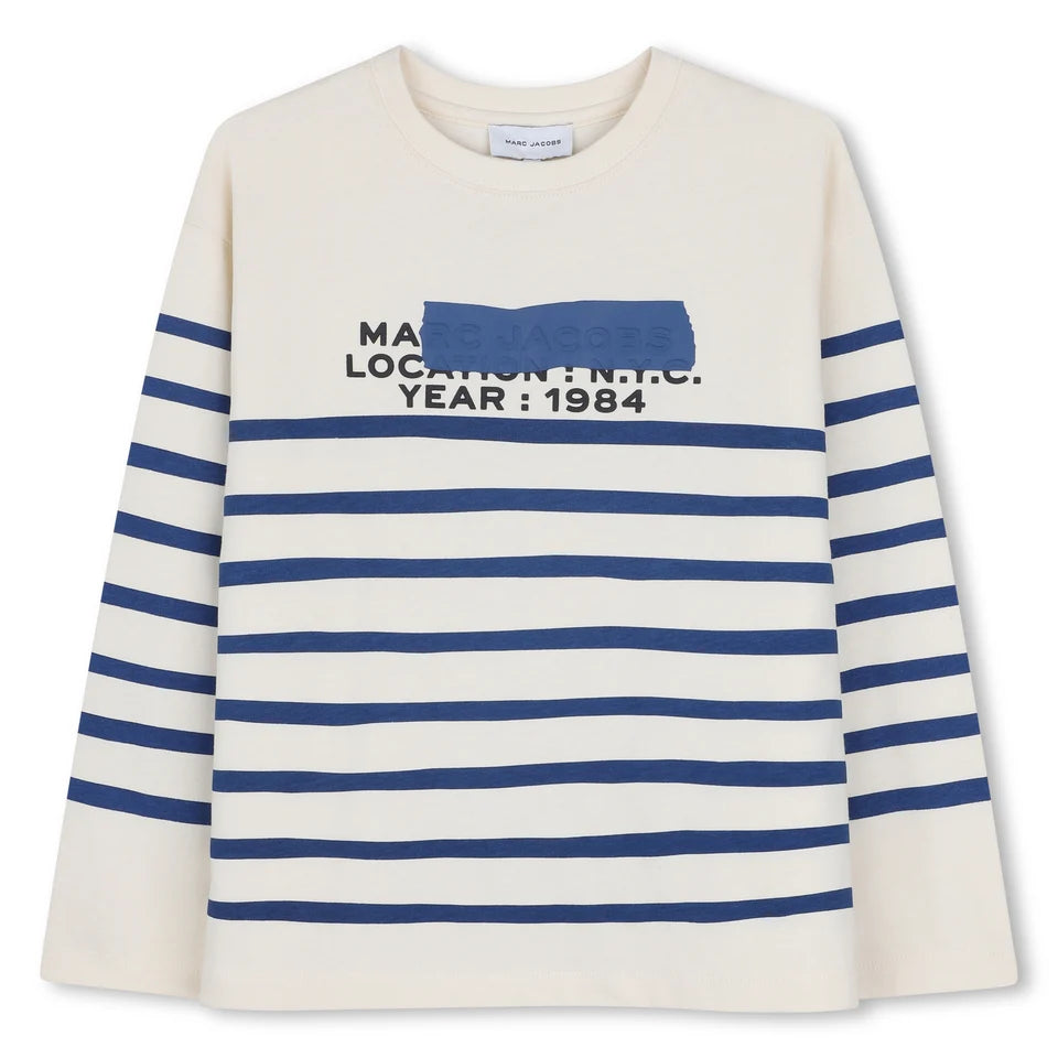 Little Marc Jacobs Boys Stripe Logo T-Shirt