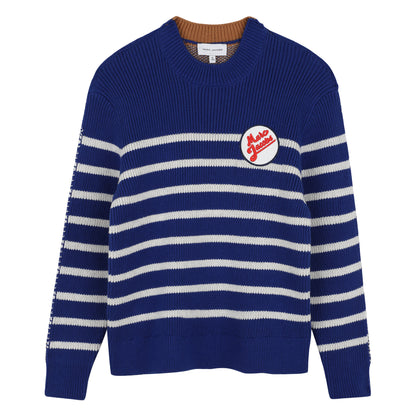 Little Marc Jacobs Boys Navy Pullover