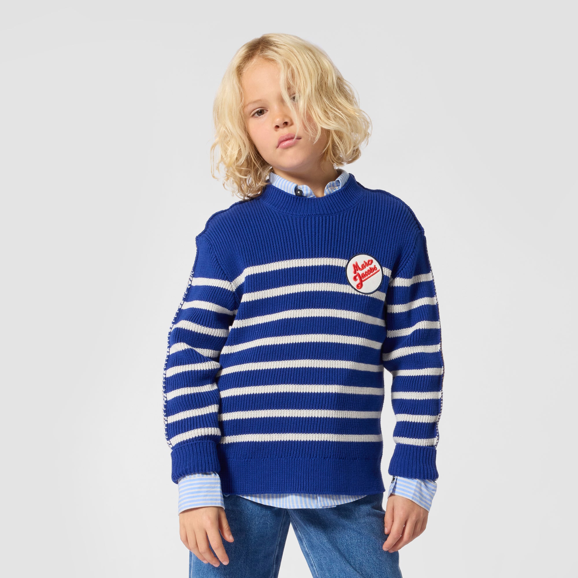 Little Marc Jacobs Boys Navy Pullover